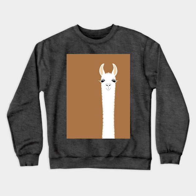 LLAMA ALPACA PORTRAIT #9 Crewneck Sweatshirt by JeanGregoryEvans1